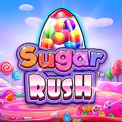 Sugar Rush cluster-pays slot tile in the F7 Casino game lobby